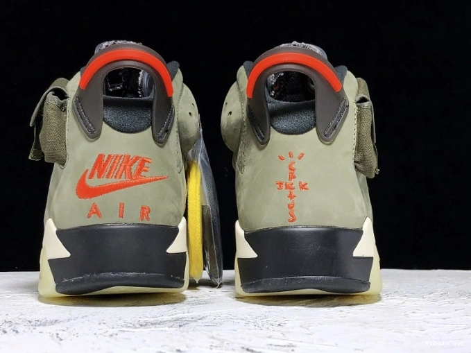 Travis Air Medium Scott Olive 6 x CN1084-200 Jordan 0718